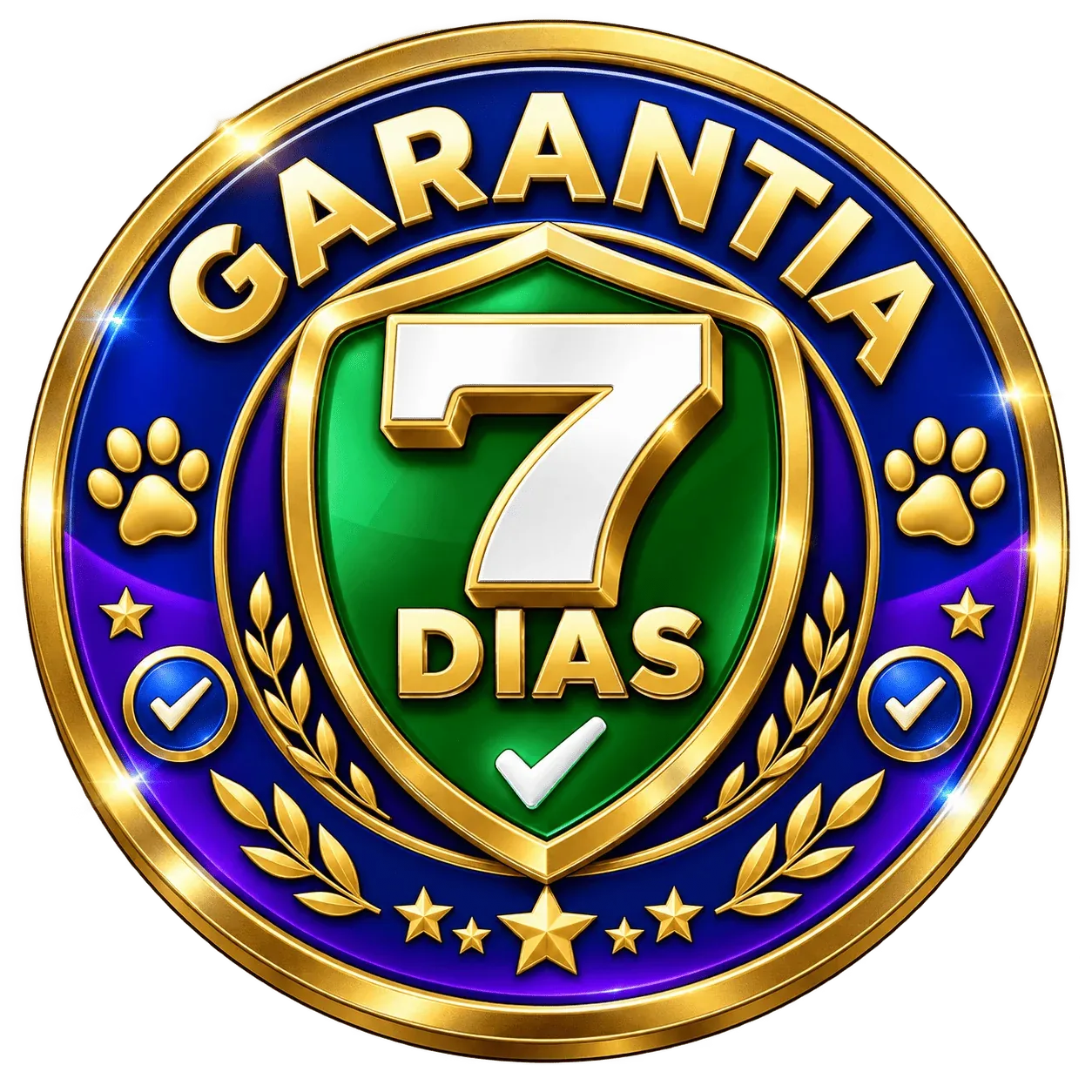 Selo de garantia de 7 dias