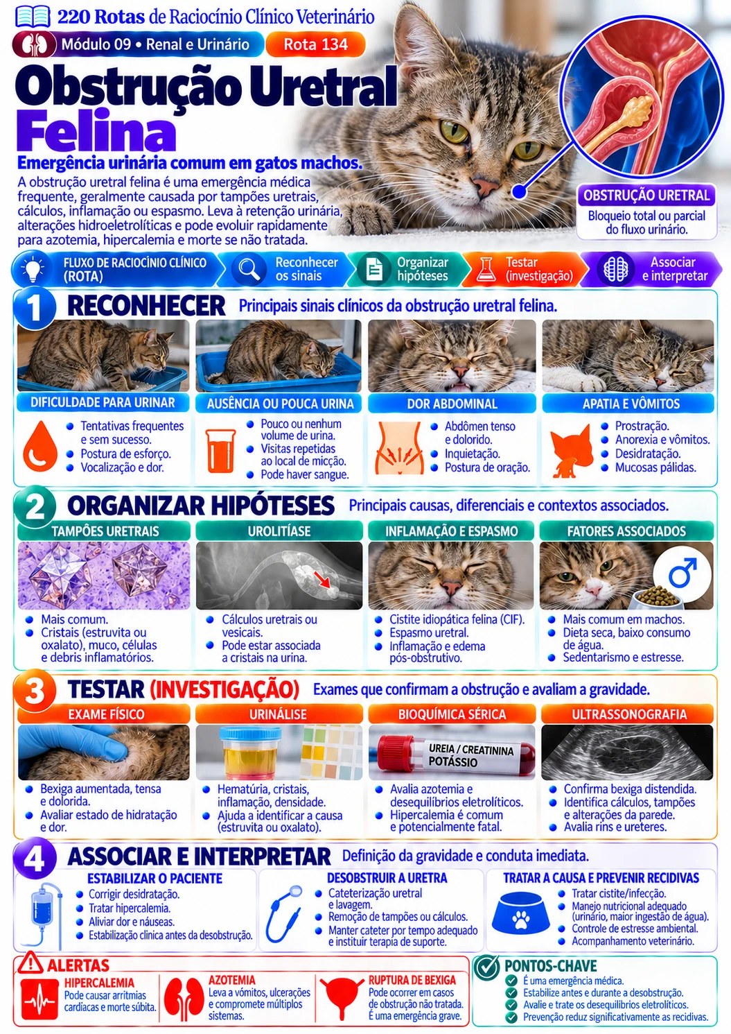 Obstrução uretral felina — Renal e Urinário