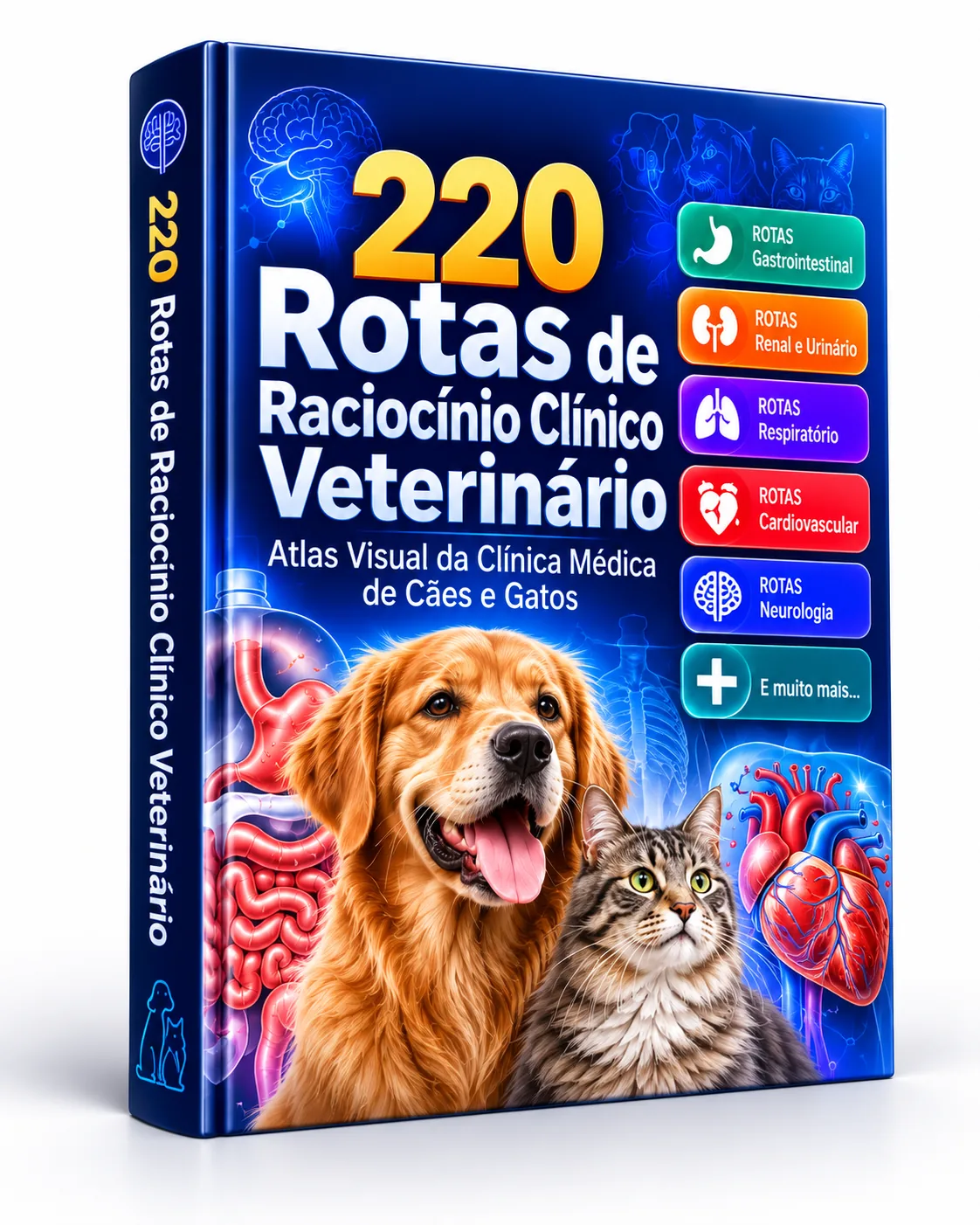 Livro 220 Rotas de Raciocínio Clínico Veterinário — Atlas Essencial sem bônus